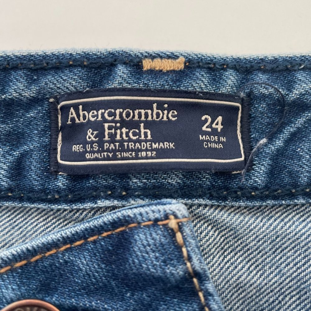 Abercrombie & Fitch Denim Jean Skirt Womens Size 24W - Picture 3 of 12